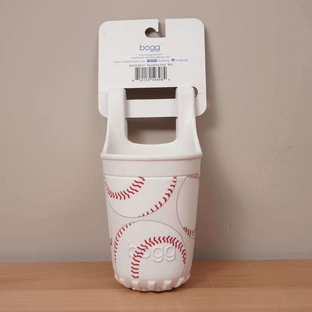 Bogg Bevy Cup Holder Baseball Print Unisex OS White Accessory